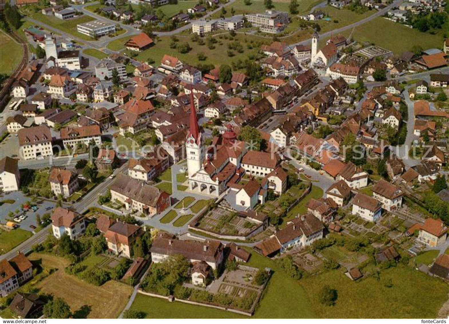 13218105 Beromuenster Flecken Fliegeraufnahme Beromuenster