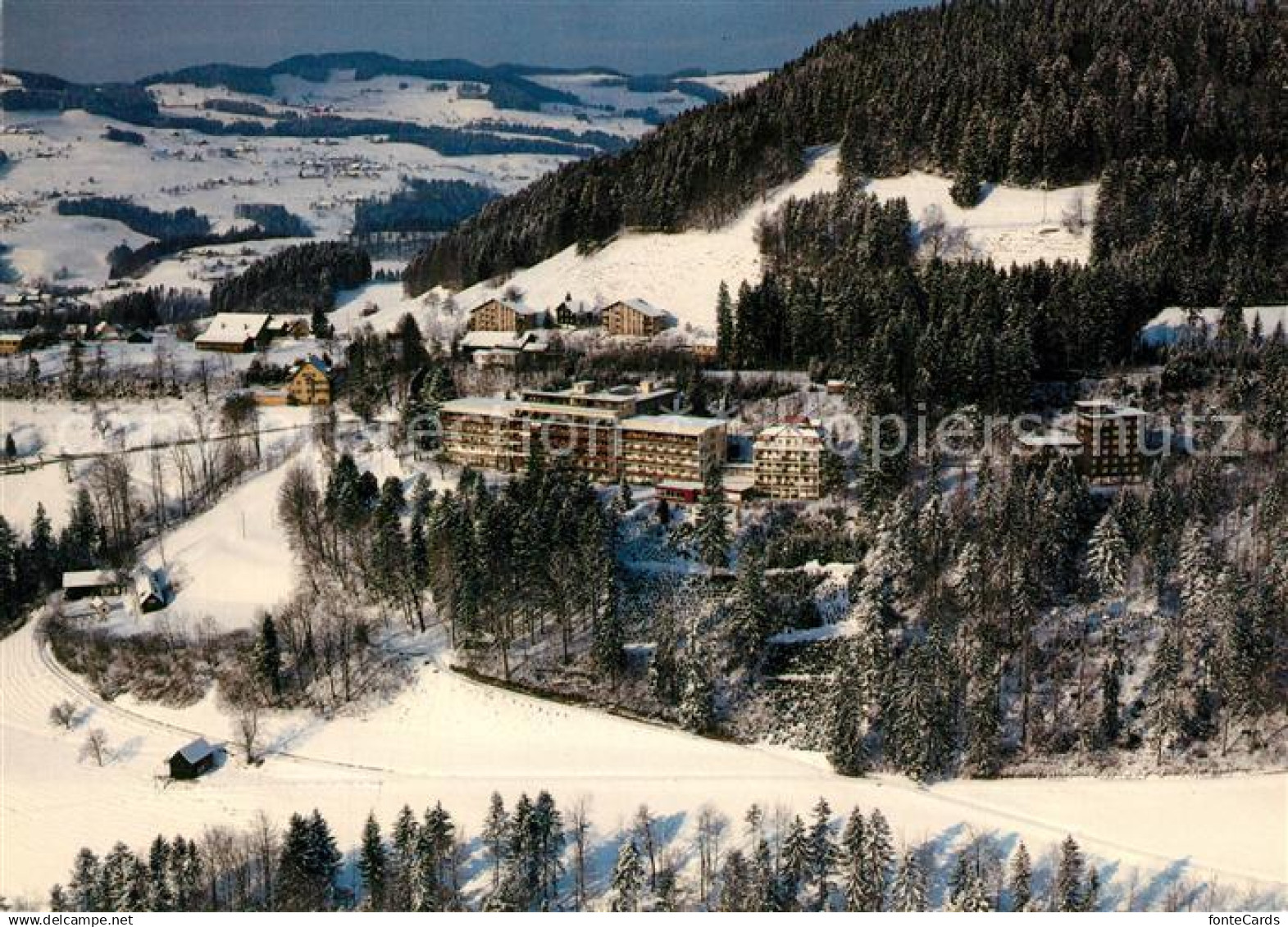 13286580 Wald ZH Fliegeraufnahme Hoehenklinik Wald Wald ZH