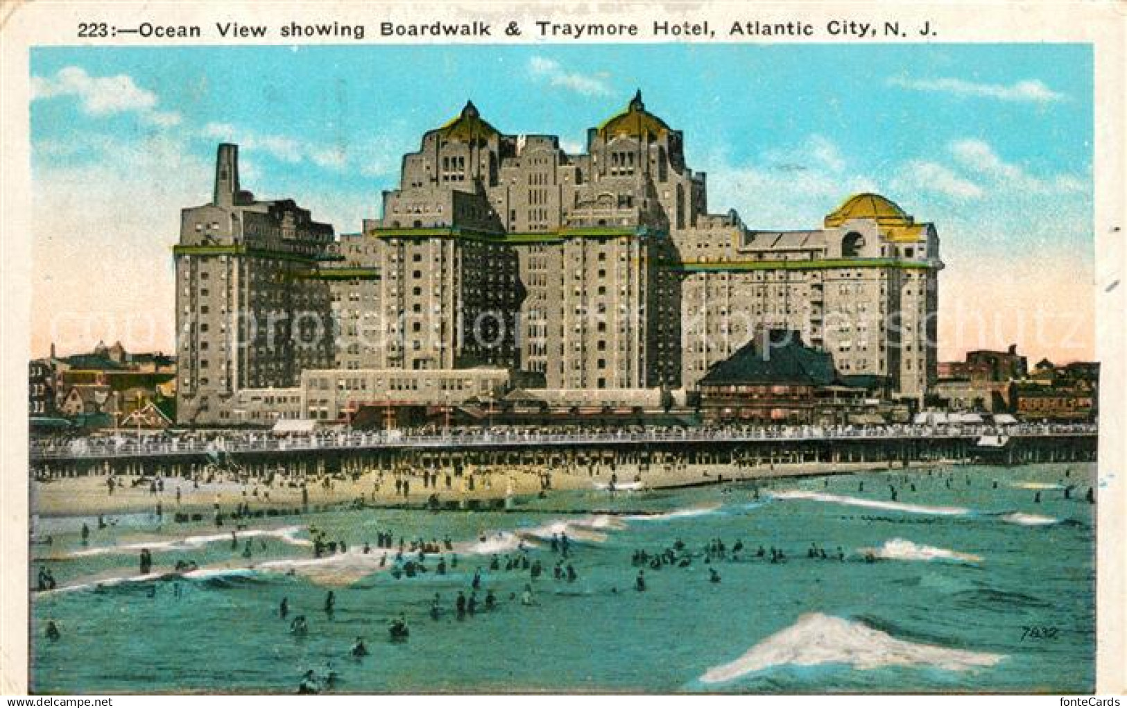 13292148 Atlantic City New Jersey Ocean View Boardwalk & Traymore Hotel