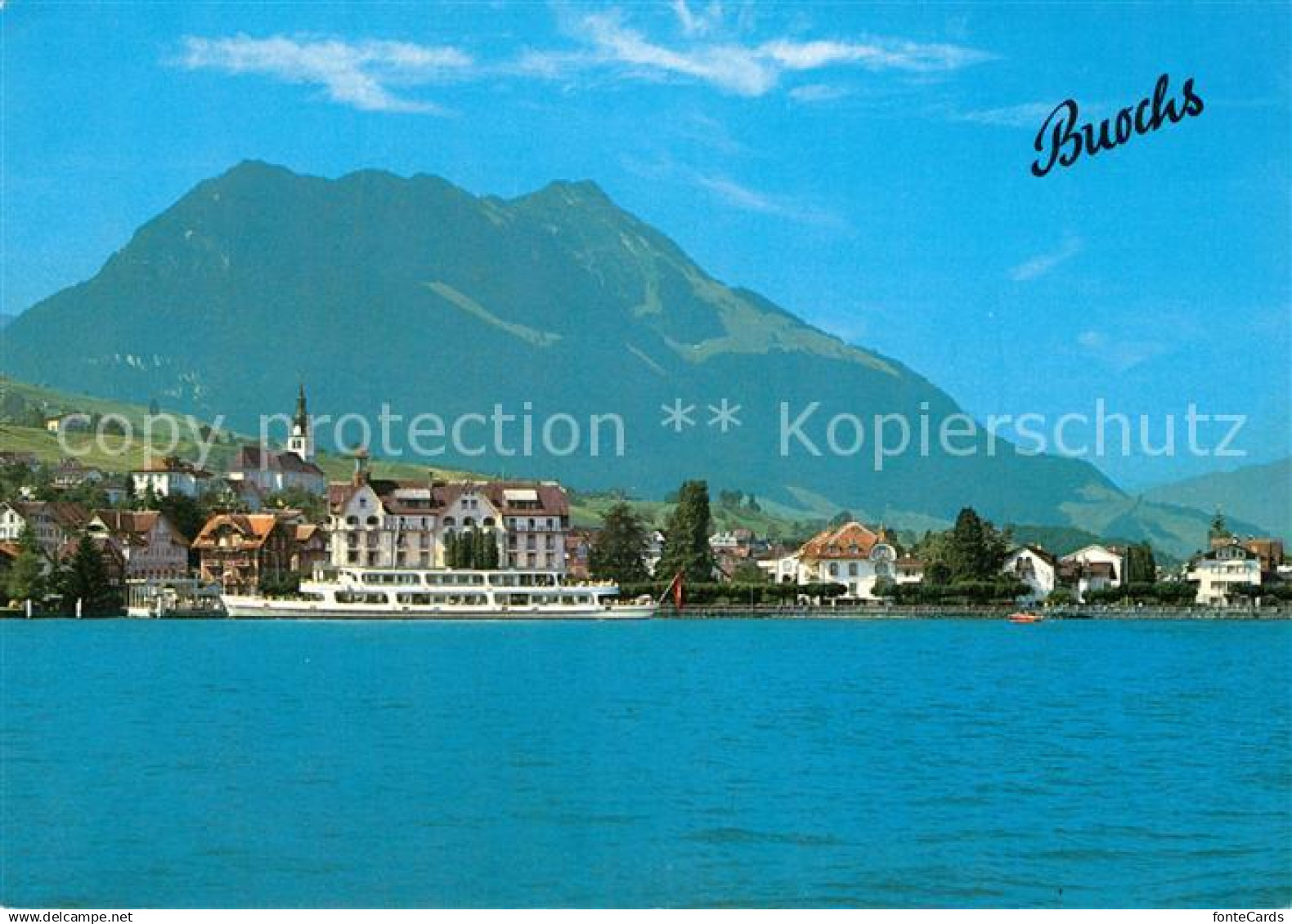 13298757 Buochs Blick ueber den Vierwaldstaettersee