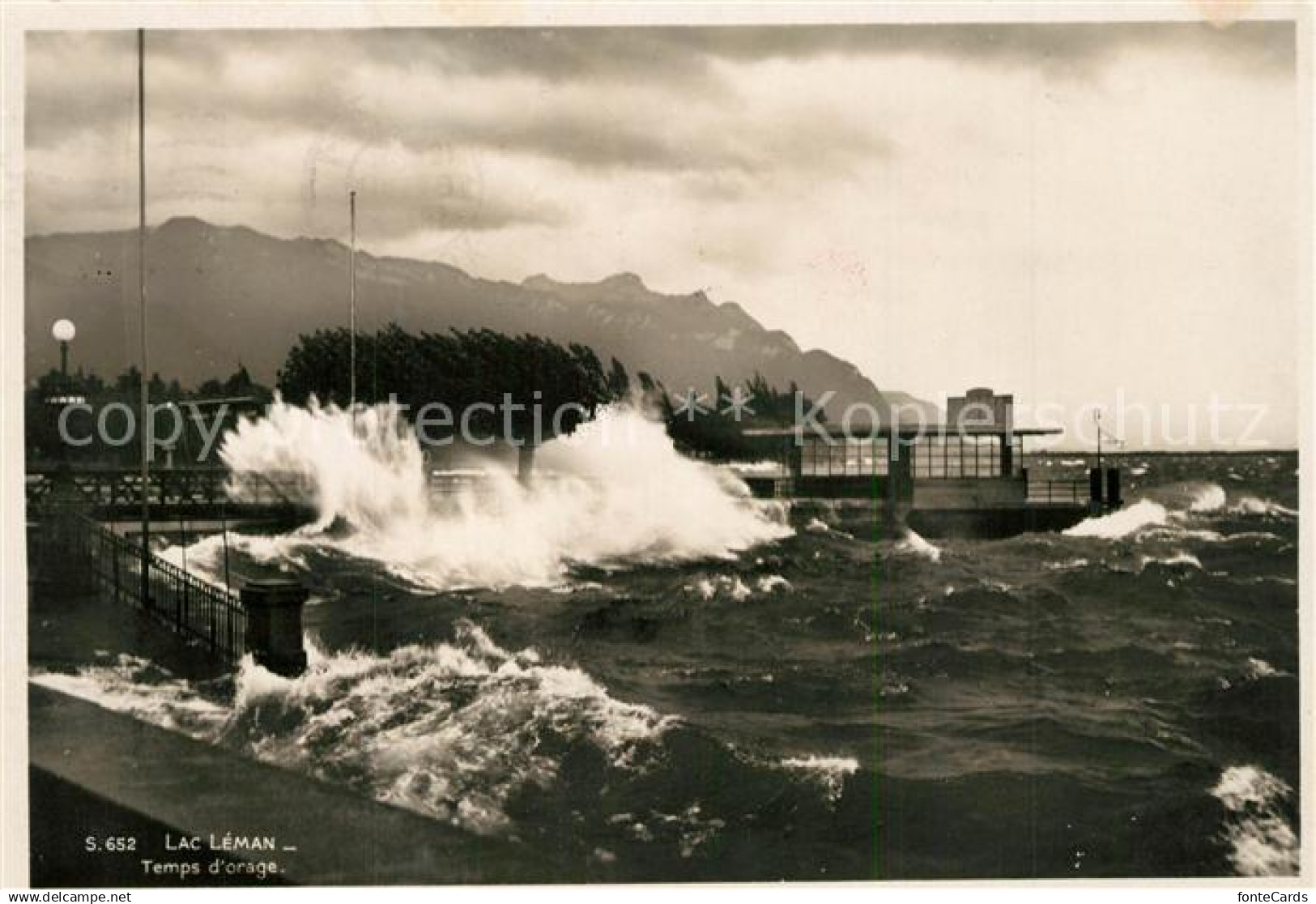 13300354 Lac Leman Genfersee Temps d`orage Lac Leman Genfersee