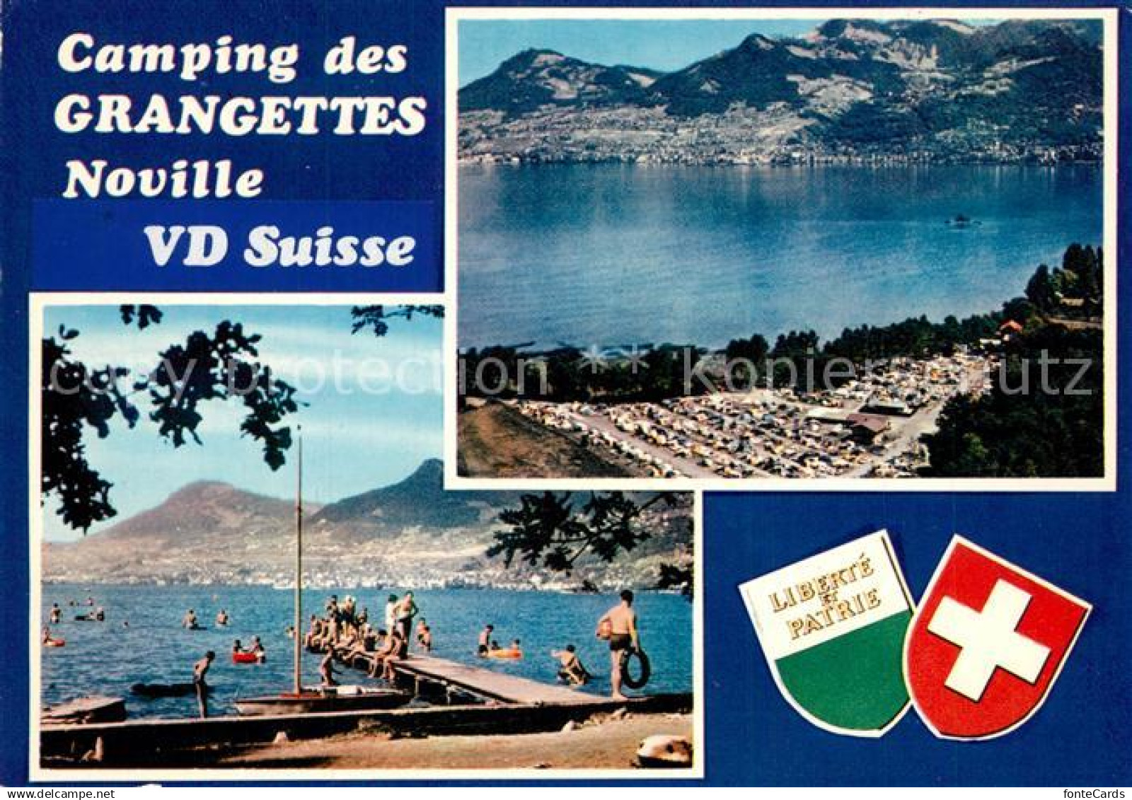 13340795 Noville Aigle Camping des Grangettes Lac Leman Genfersee