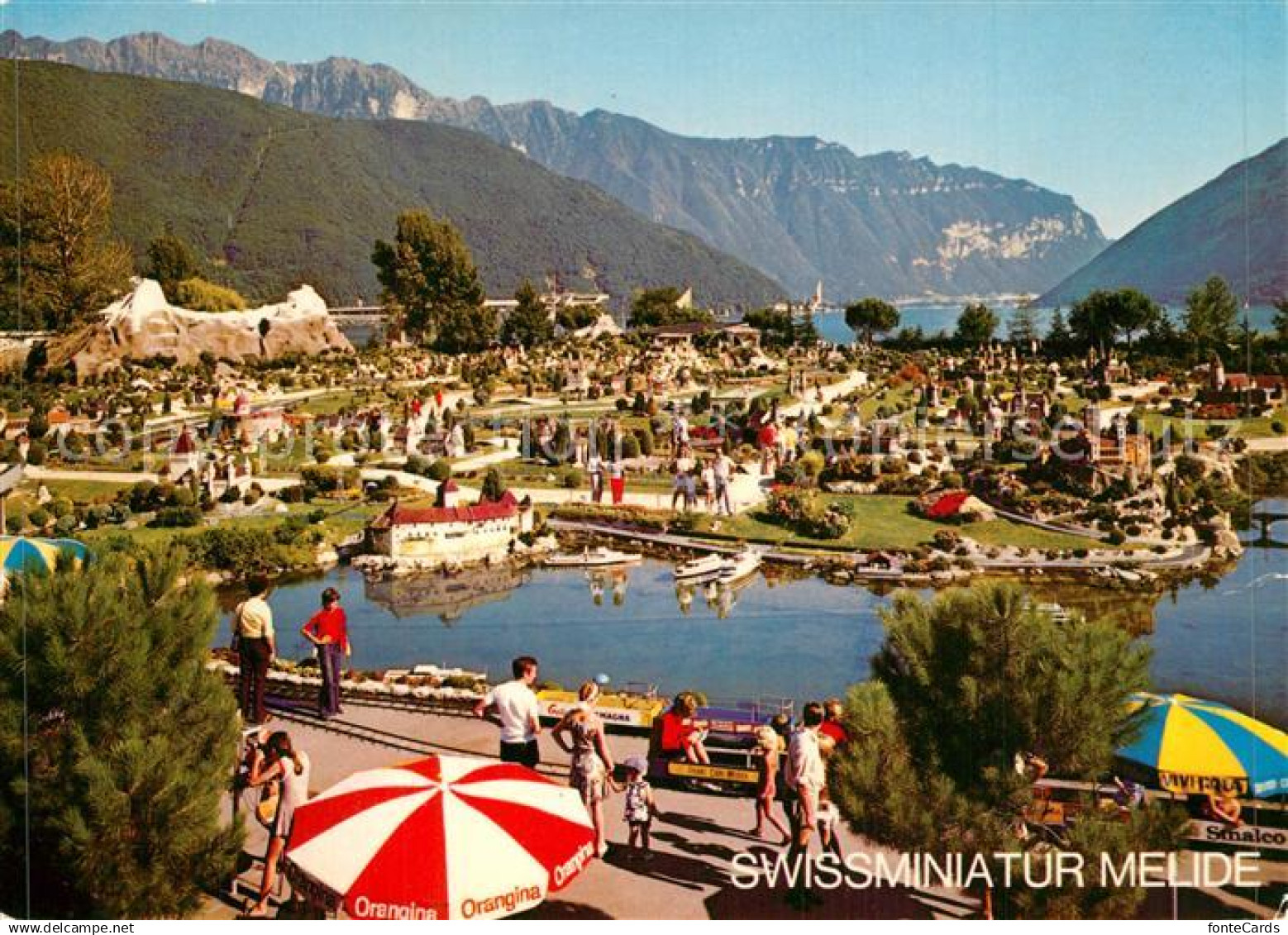 13573510 Melide Swissminiatur Luganersee Alpen