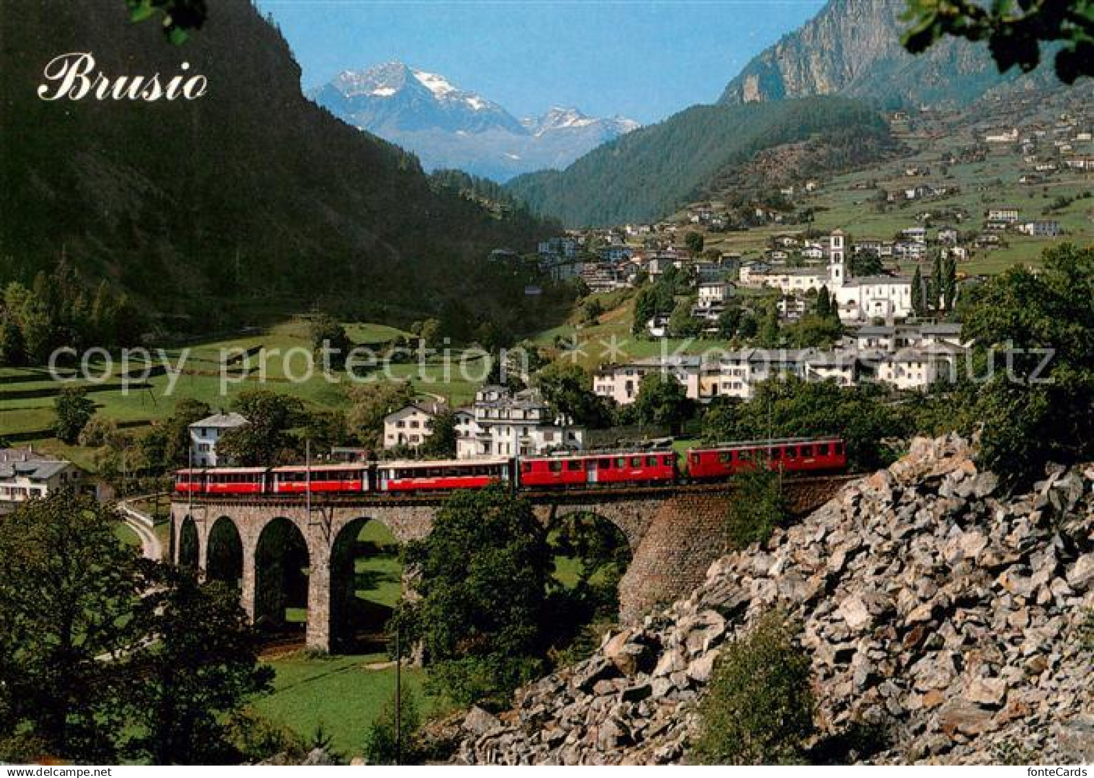 13631964 Brusio Poschiavo Bernina Express Zahnradbad Alpen