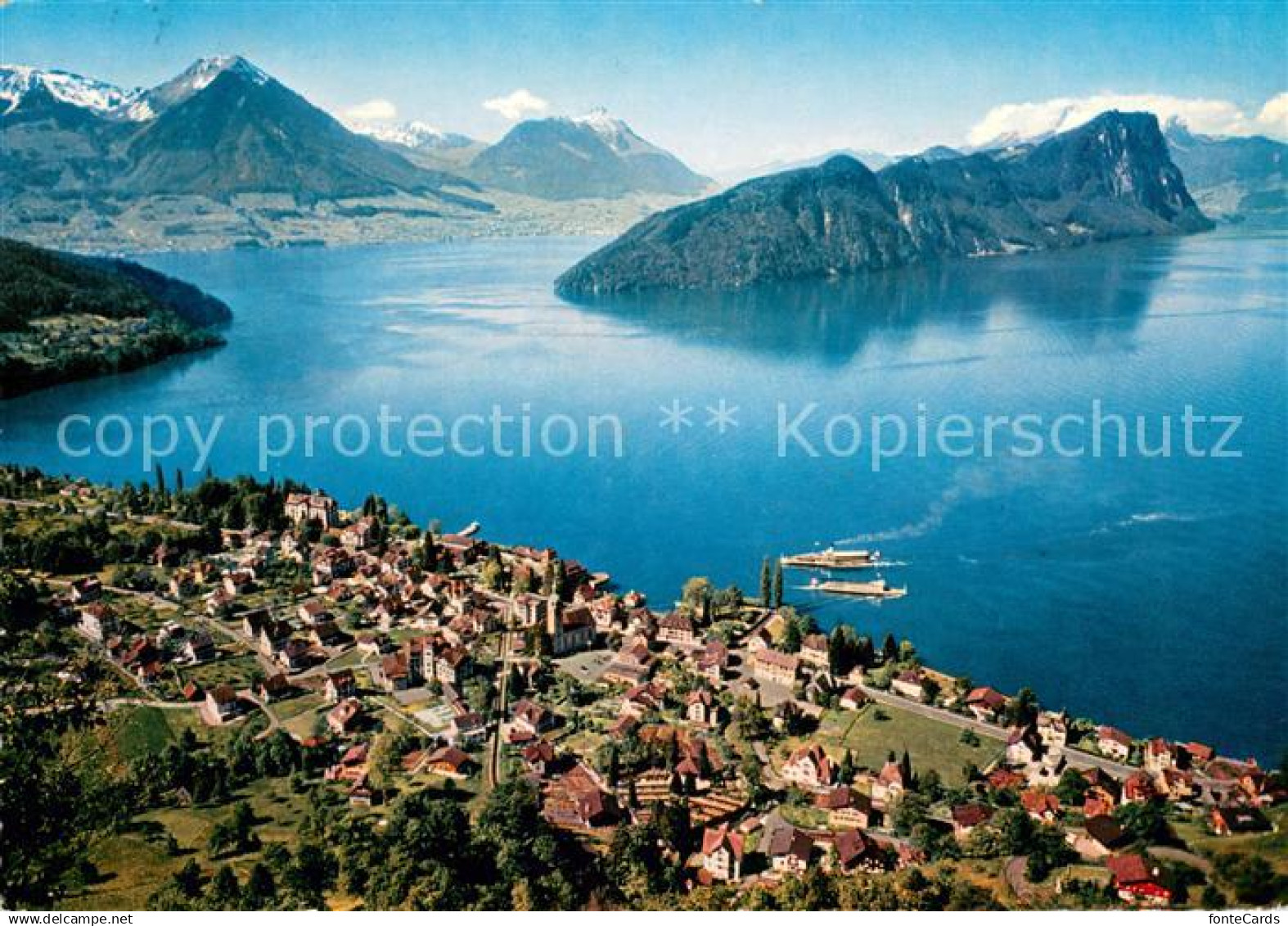 13656718 Vitznau Vierwaldstaettersee mit Buochser Horn Stanser Horn Buergenstock