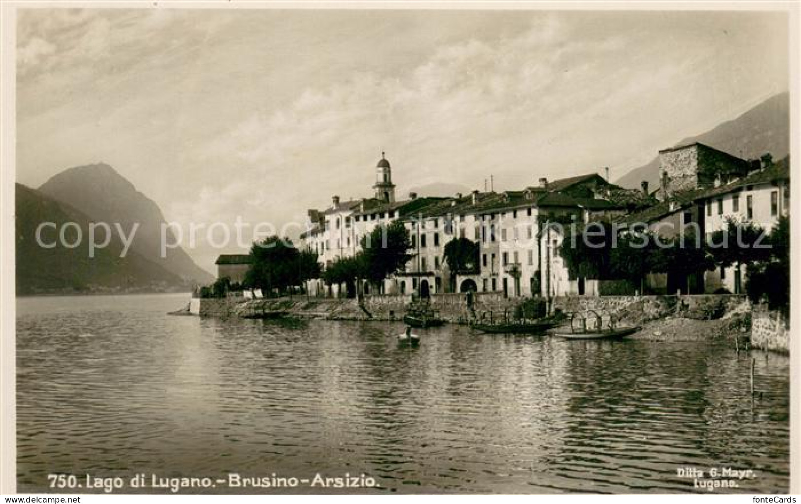 13709897 Brusino Arsizio TI Haeuserpartie am Luganersee