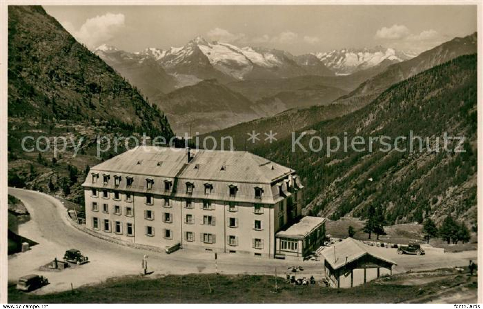 13733119 Simplon VS Simplon Passhoehe Gasthaus mit Berneralpen