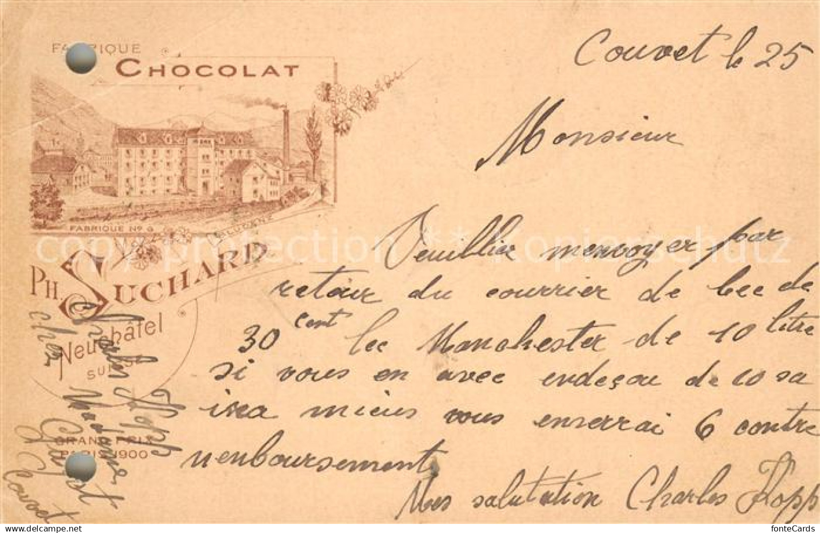 13736225 Couvet Fabrique Chocolat Ph Suchard Neuchatel Couvet