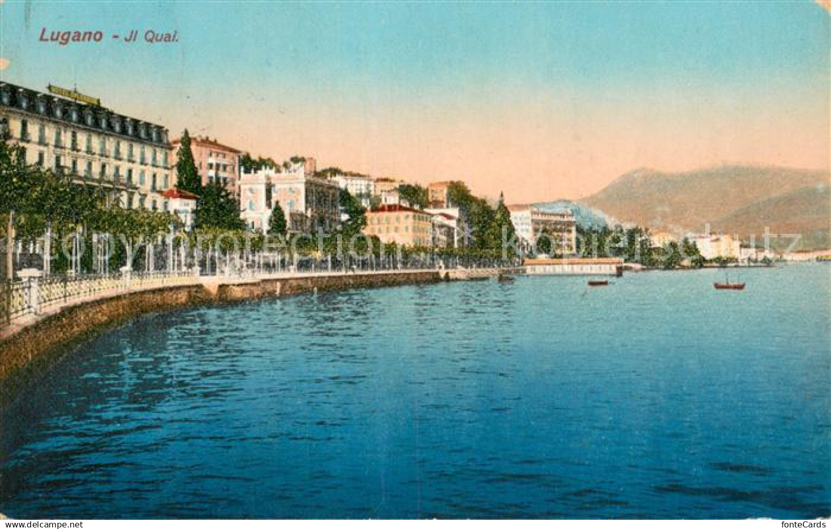 13738436 Lugano Lago di Lugano Il Quai Lugano Lago di Lugano