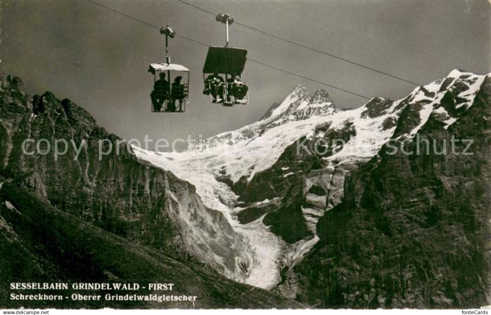 13753326 Grindelwald Sesselbahn Grindelwald-First Schreckhorn Oberer Grindelwald