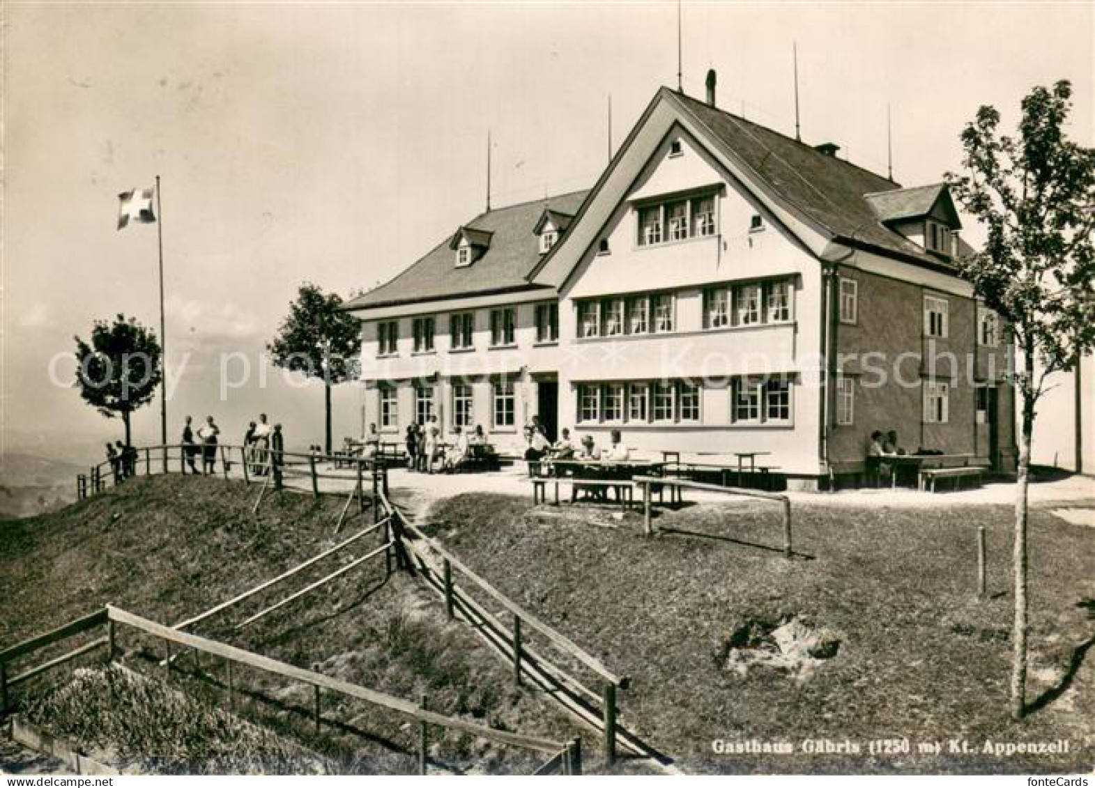 13756035 Gais AR Gasthaus Gaebris mit Kt Appenzell Gais AR