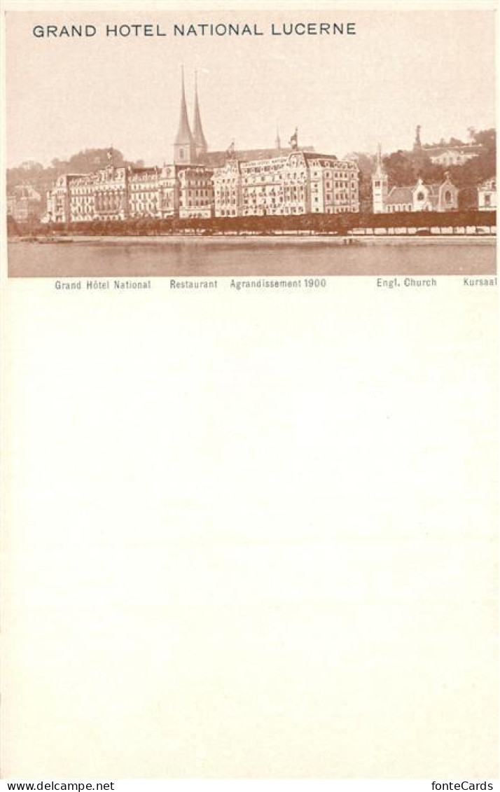 13757431 Luzern  LU Grand Hotel National Lucerne