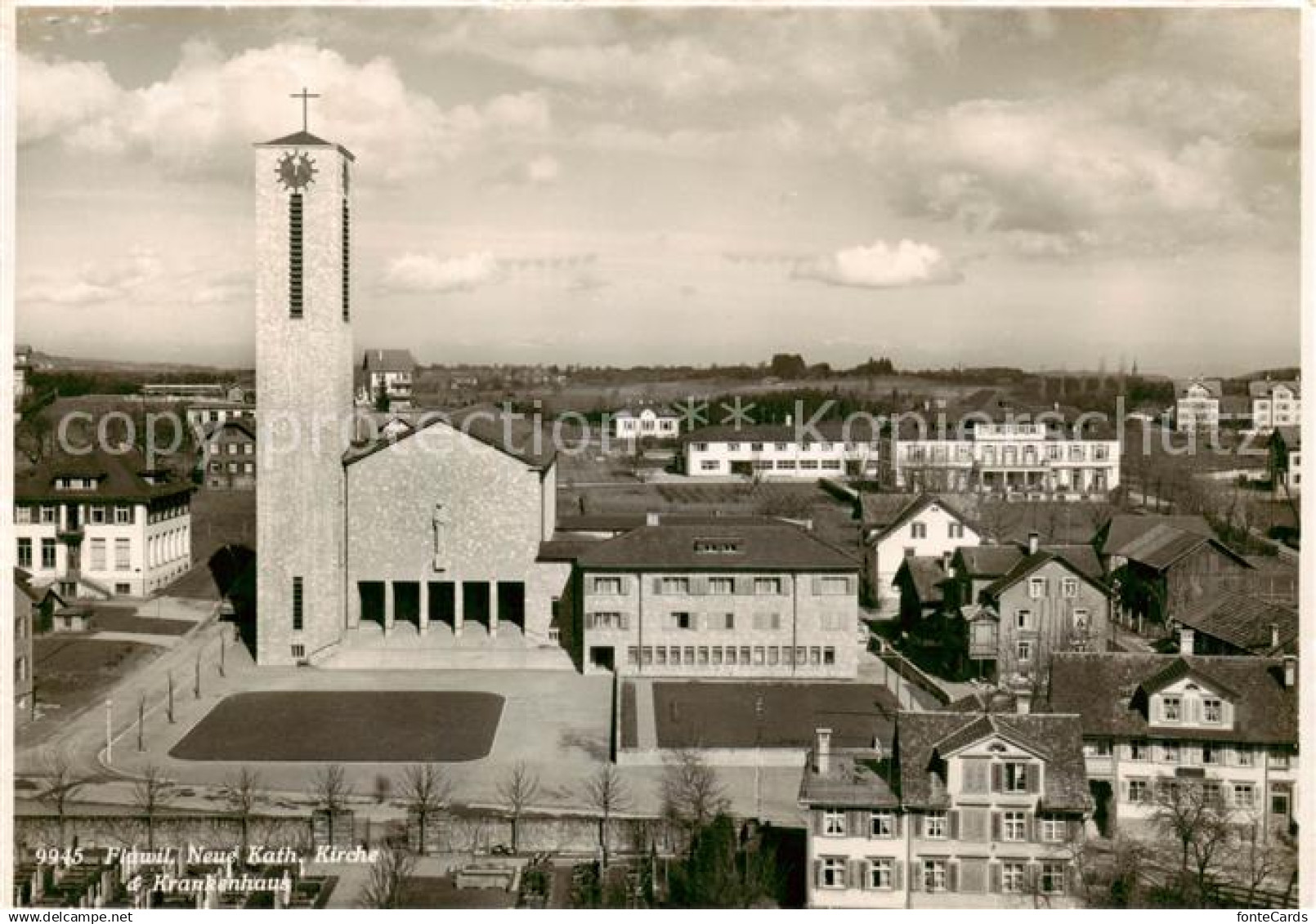 13790775 Flawil Kath. Kirche u. Krankenhaus Flawil