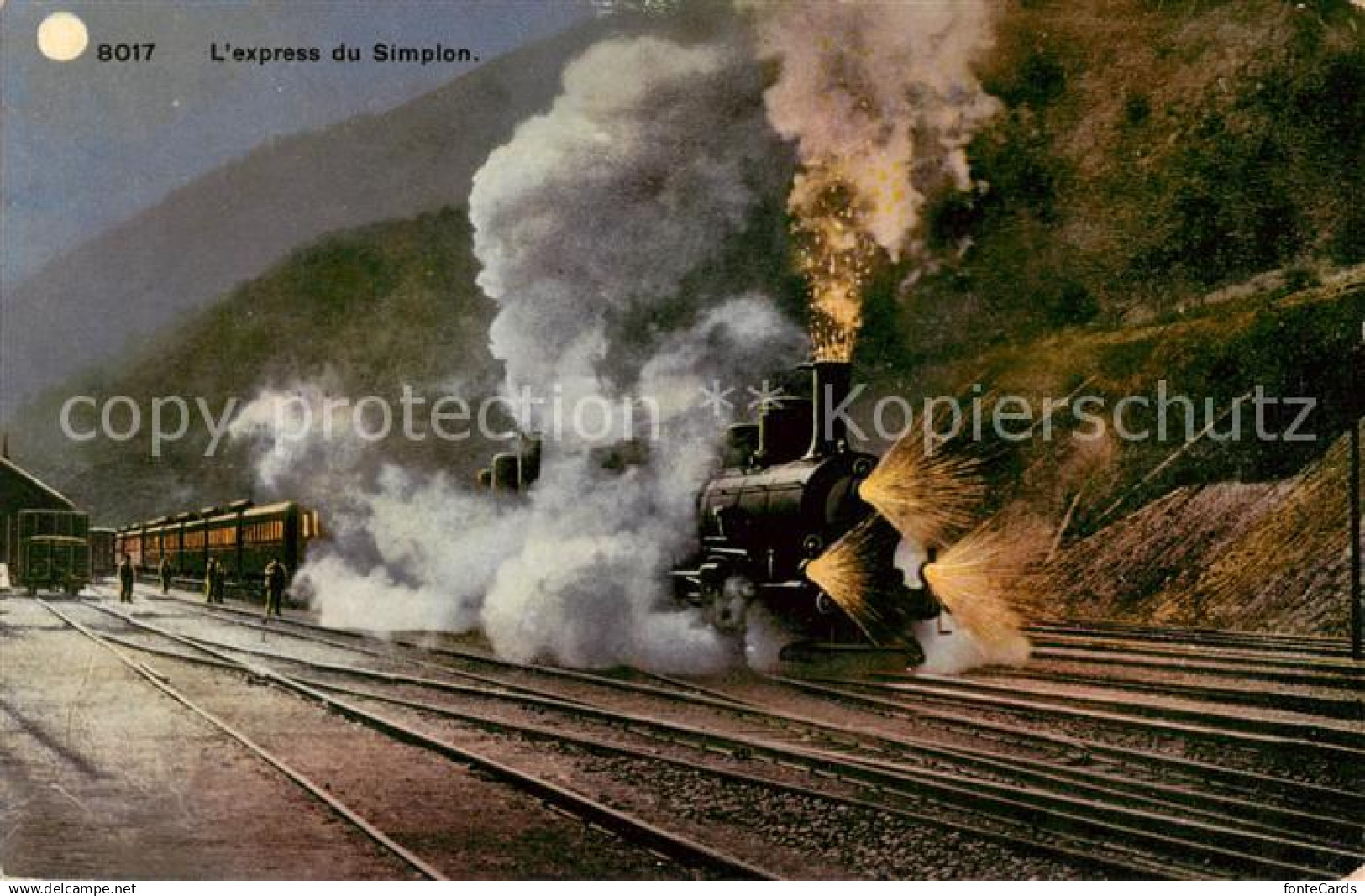 13795896 Simplon VS Express du Simplon Dampflokomotive