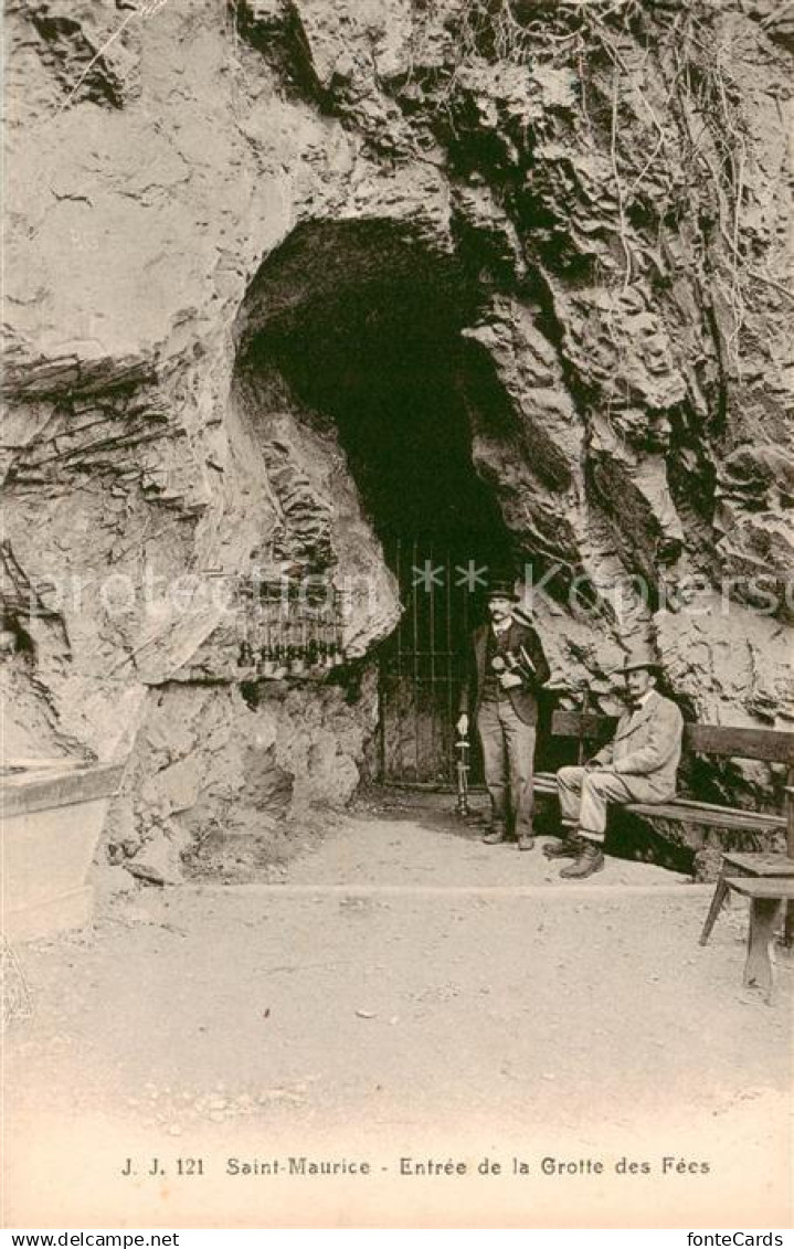 13800413 St Maurice  Valais VS Entrée de la Grotte des Fees