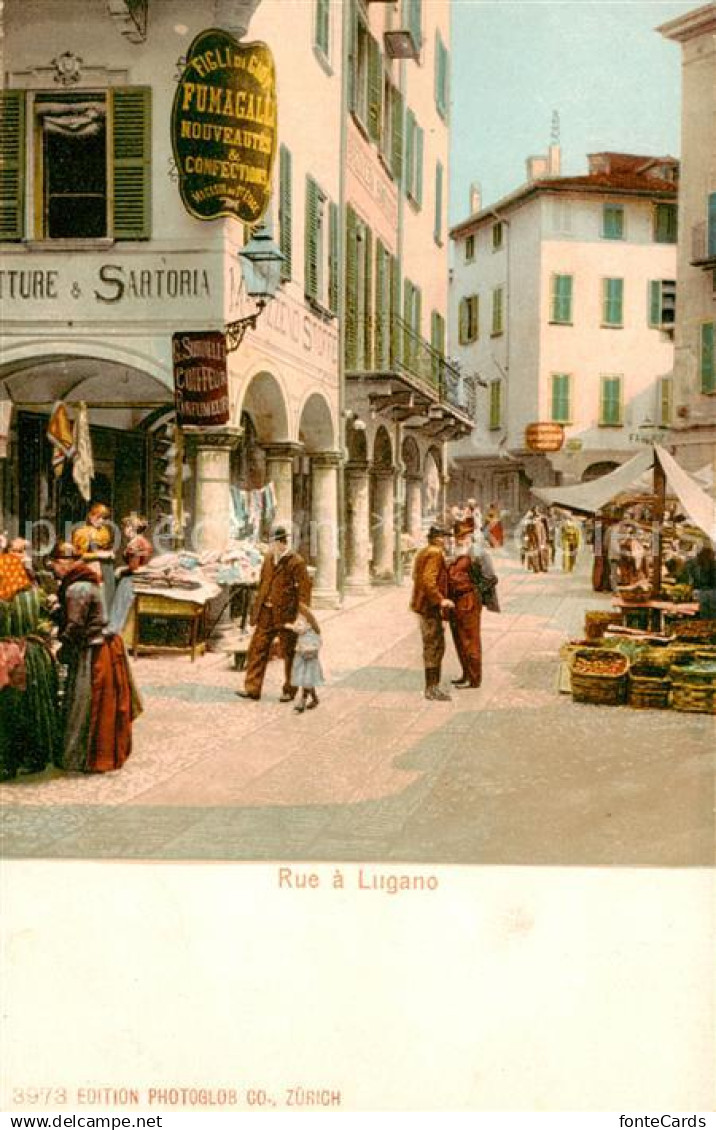 13831261 Lugano Lago di Lugano TI Rue a Lugano