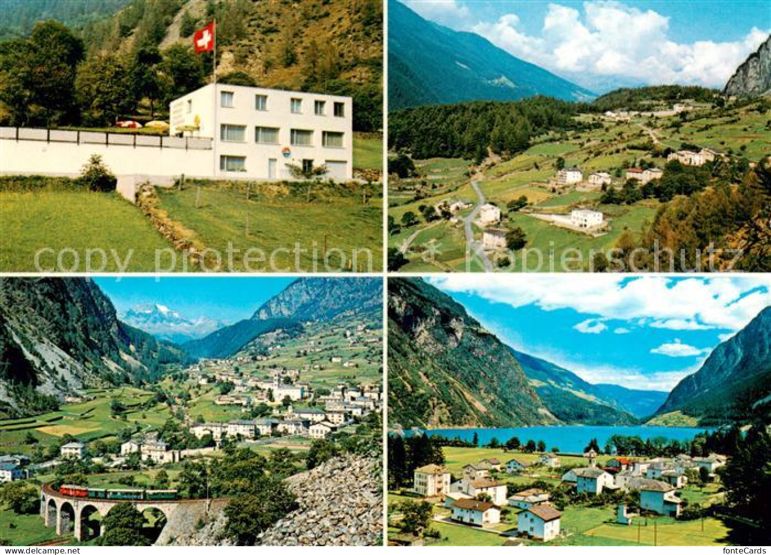 13865488 Brusio TI Pensione Miravalle Panorama Contrade di sopra Lago di Poschia