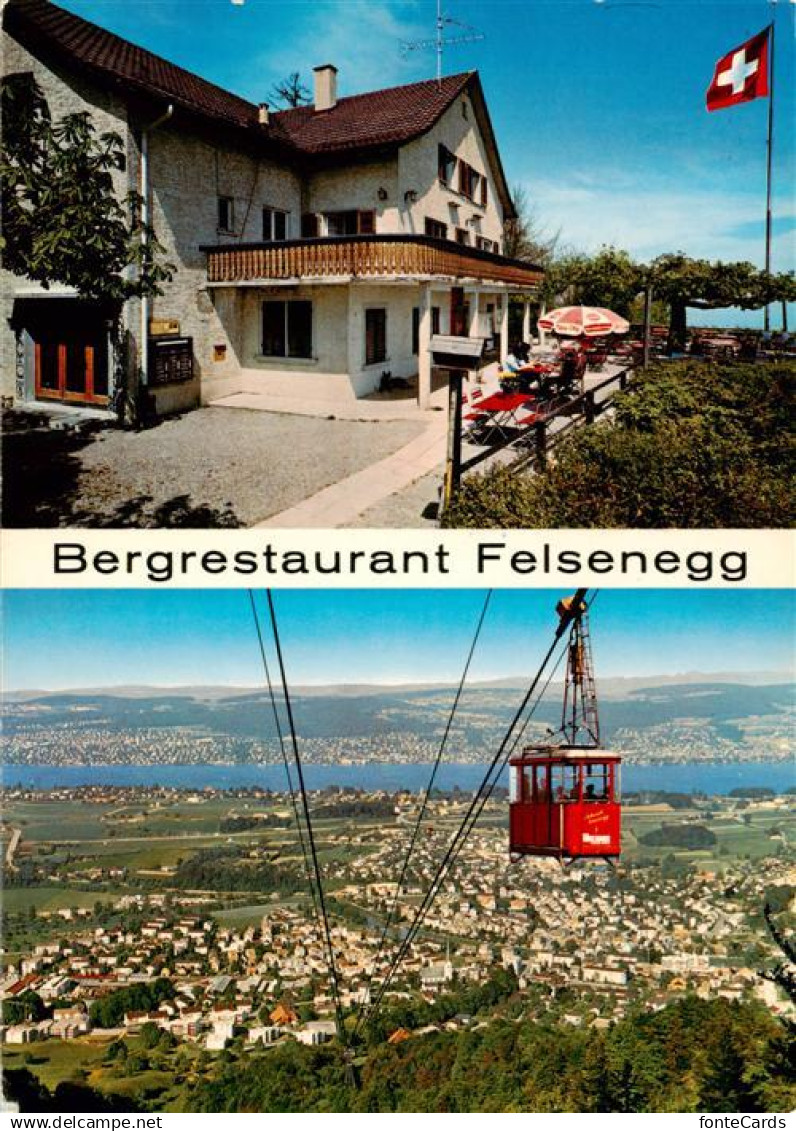 13895963 Adliswil ZH Bergrestaurant Felsenegg Luftseilbahn Adliswil Felsenegg