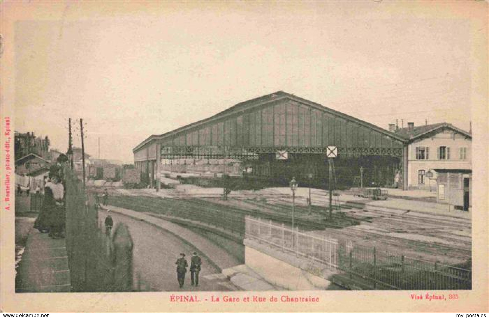 13977630 Epinal_88_Vosges La gare et Rue de Chantraine