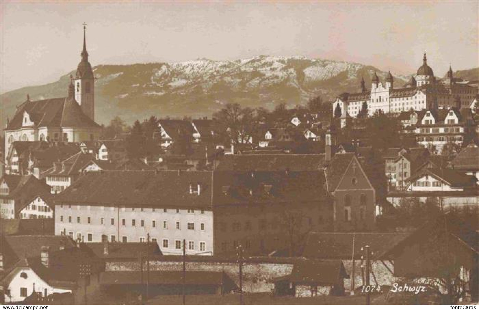 13977715 SCHWYZ SZ Kirche und Schloss