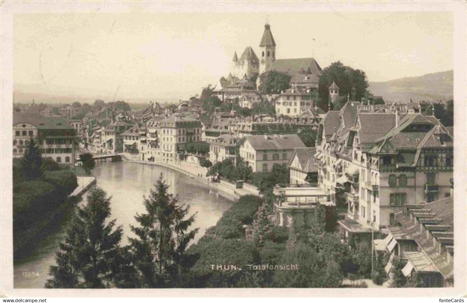 13979343 THUN Thoune BE Panorama Kirche