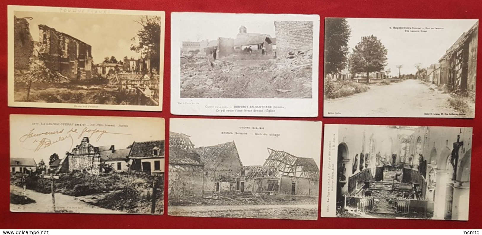 14 cartes -   Région Rosieres en Santerre     -  Somme  ( 80  )