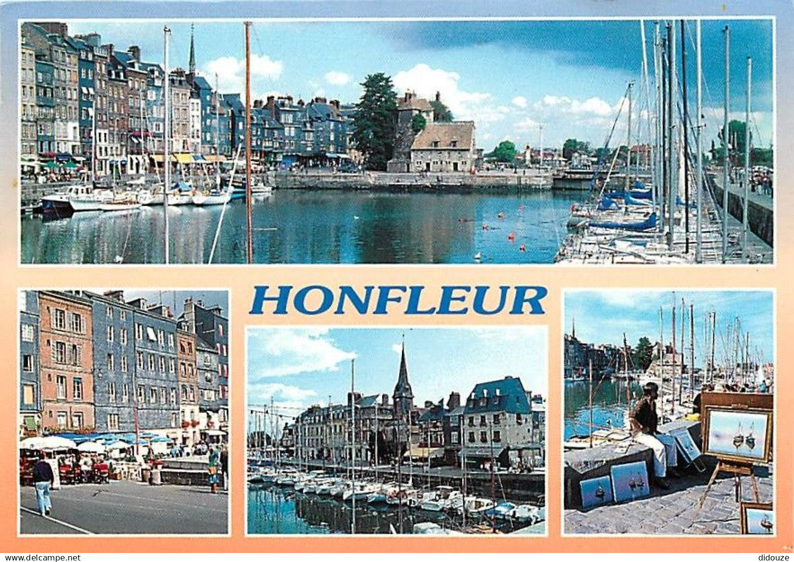 14 - Honfleur - Multivues - Flamme Postale de Honfleur - CPM - Voir Scans Recto-Verso