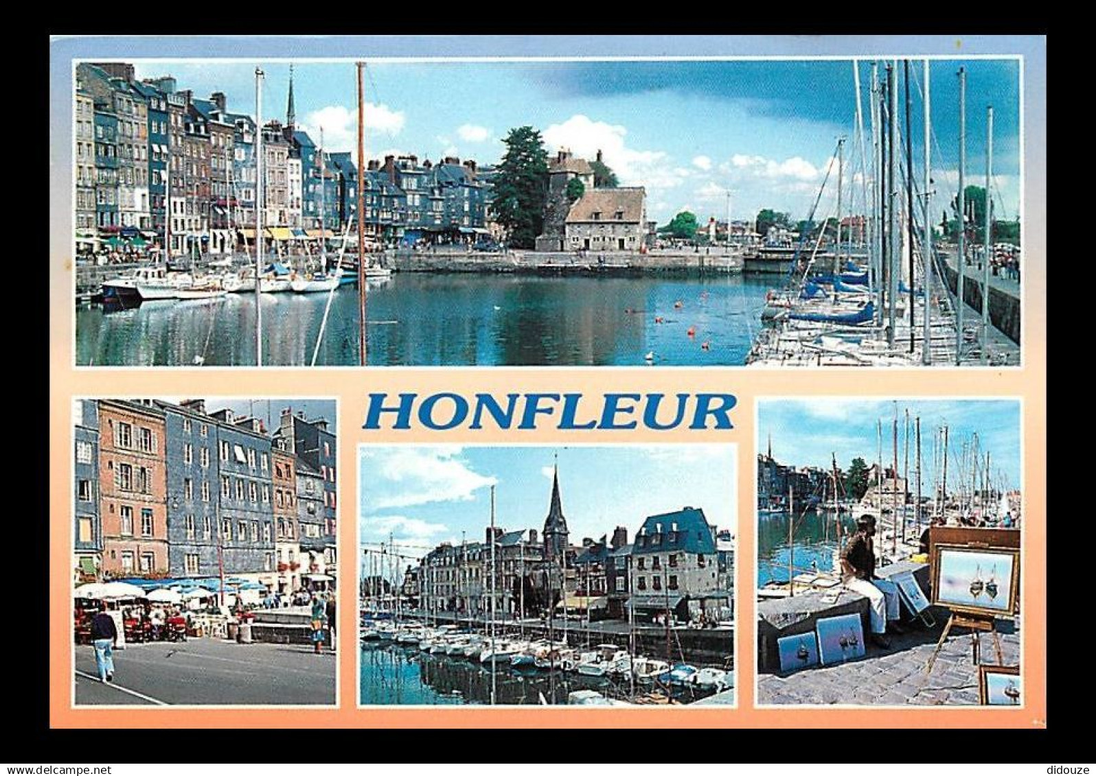 14 - Honfleur - Multivues - Flamme Postale de Honfleur - CPM - Voir Scans Recto-Verso