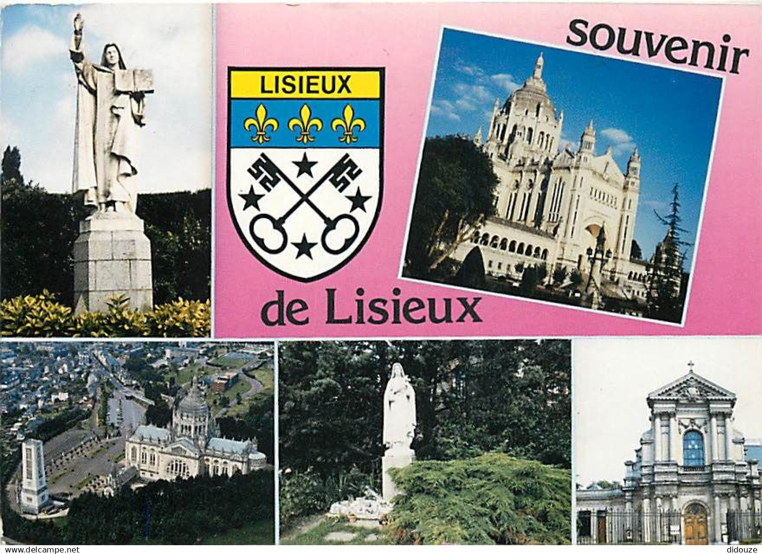 14 - Lisieux - Multivues - Blasons - Flamme Postale de Lisieux - CPM - Voir Scans Recto-Verso