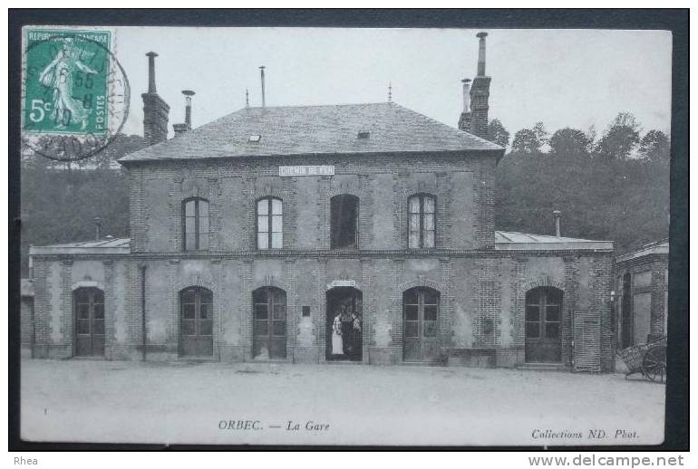 14 Orbec ORBEC - La Gare exterieur gare D14D K14478K C14478C RH012811