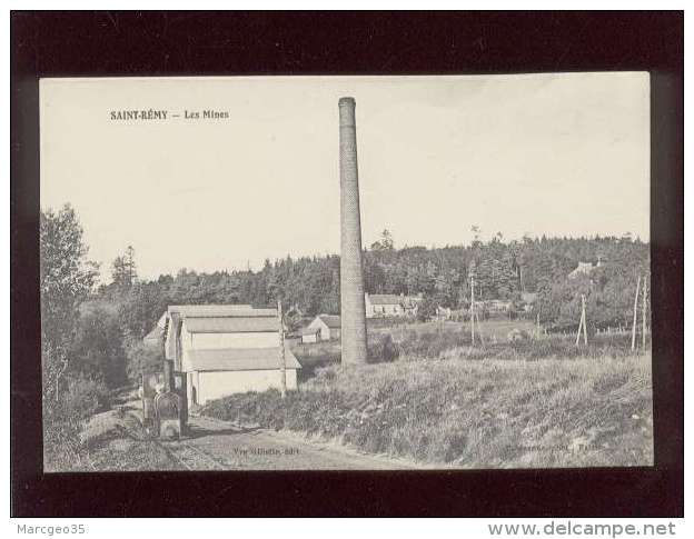 14 saint rémy les mines édit. gillette  train locomotive de mines