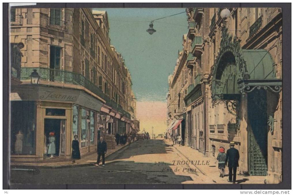 14 - Trouville - rue de Paris - colorisée