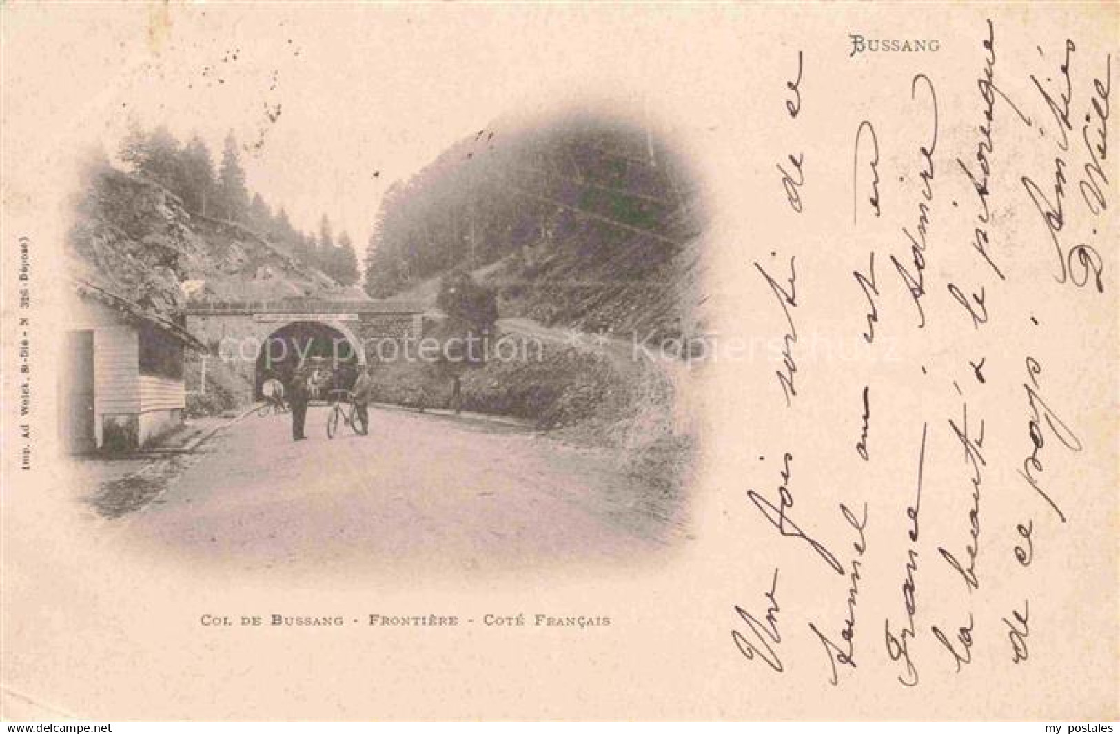 14007773 Bussang 88 Vosges Col de Bussang Frontiere Cote Francais