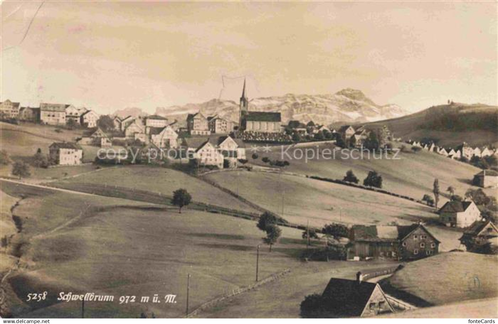 14033086 Schwellbrunn Appenzell AR Panorama