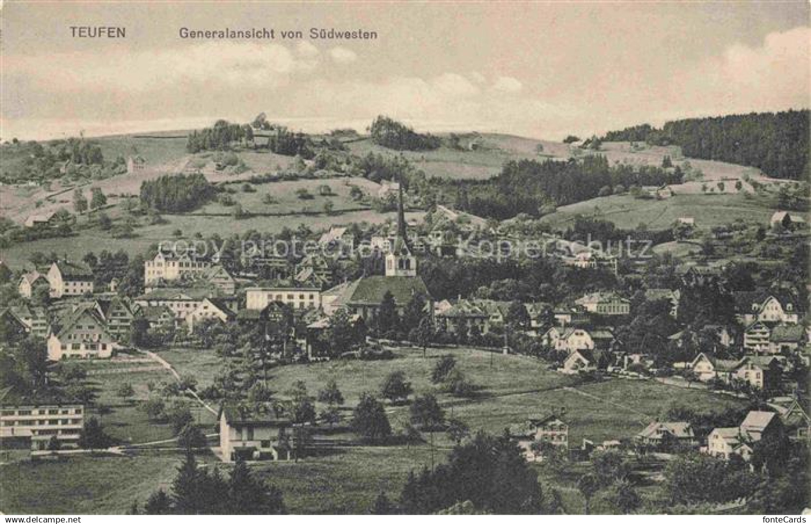 14034194 Teufen Appenzell AR Generalansicht von Suedwesten