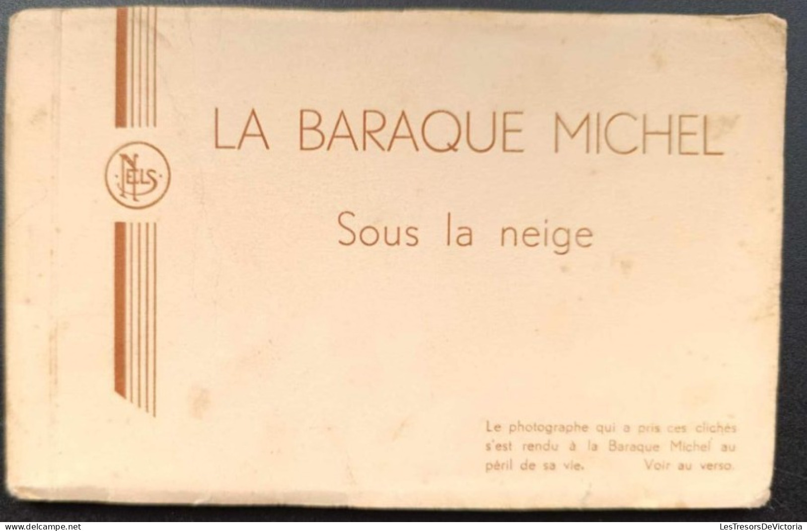 [-15%] Carnet de cartes postales anciennes complet - Belgique - La baraque michel sous la neige