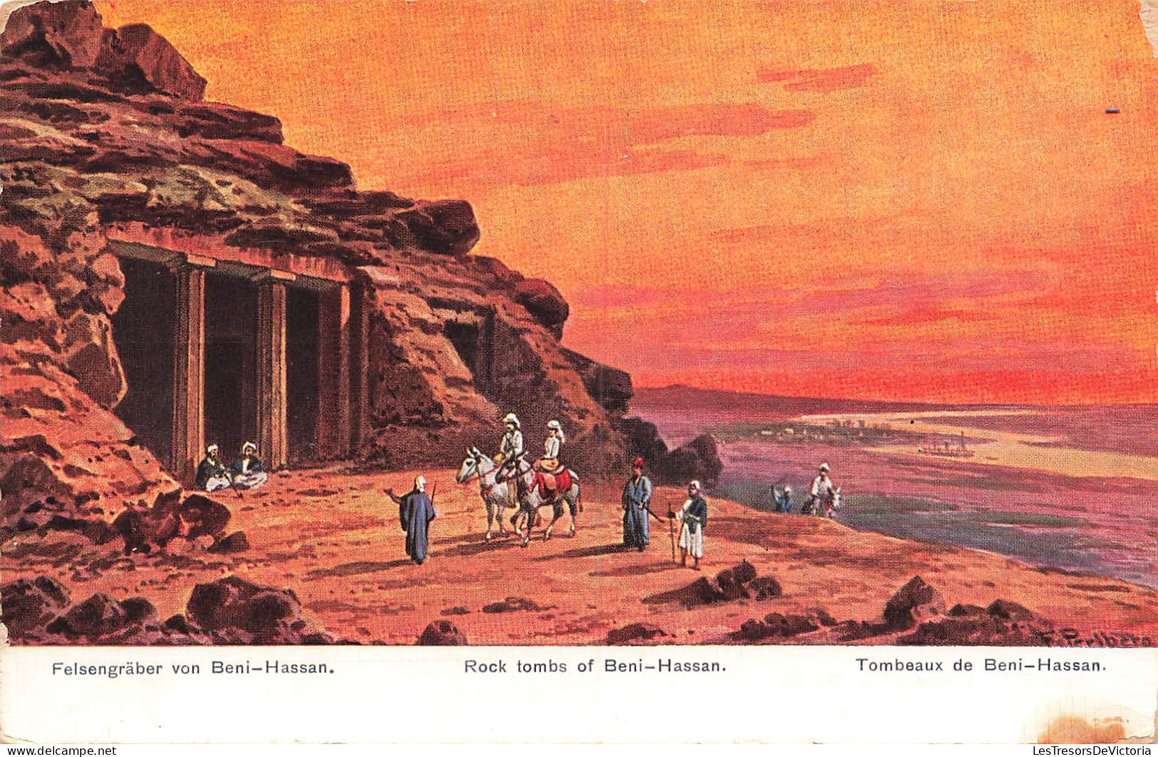 [-15%] Egypte - Tombeaux de BeniHasssan  - Colorisé - Carte Postale Ancienne