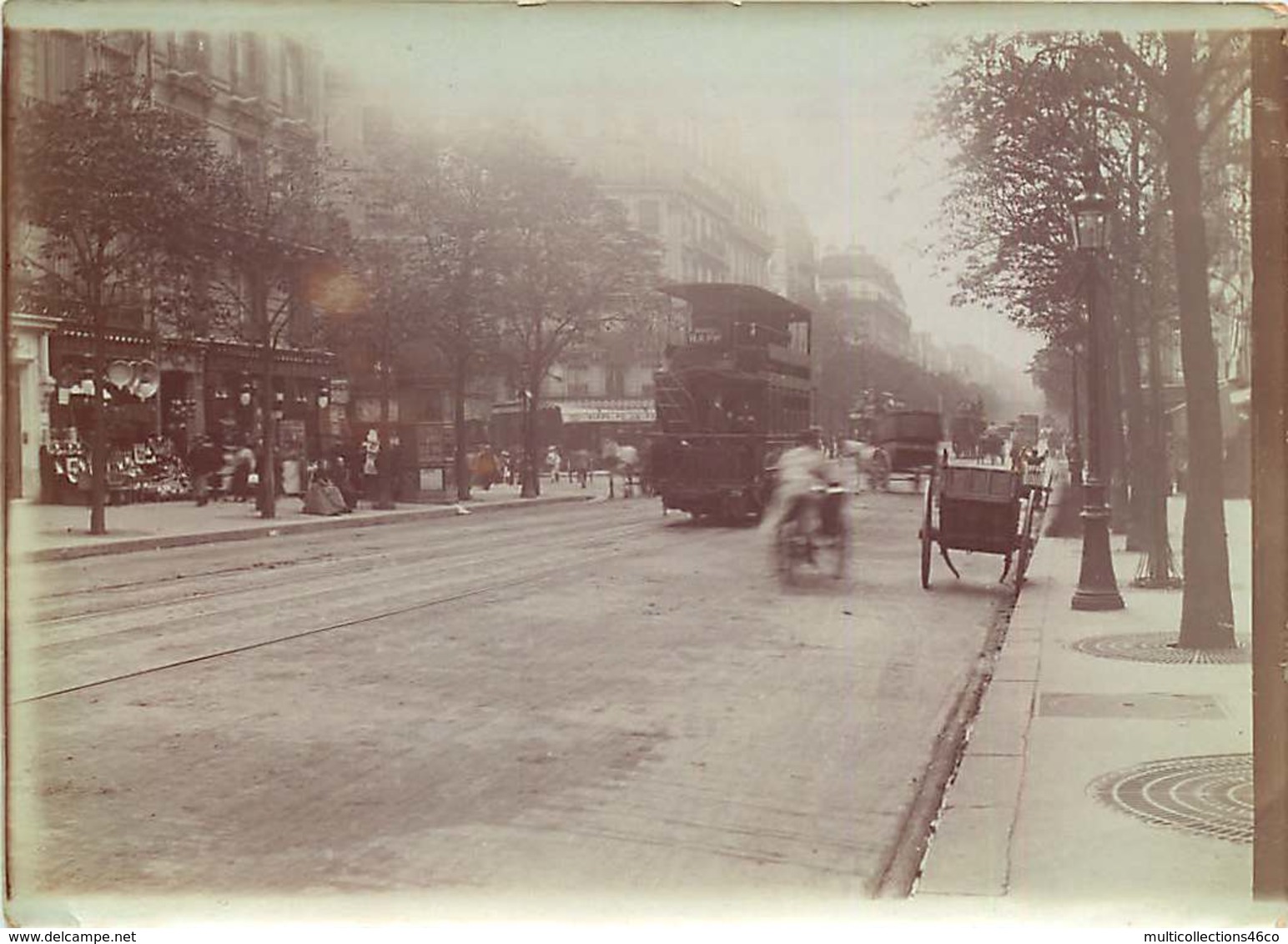 160320A - PHOTO ANCIENNE 75 PARIS transport urbain tramway