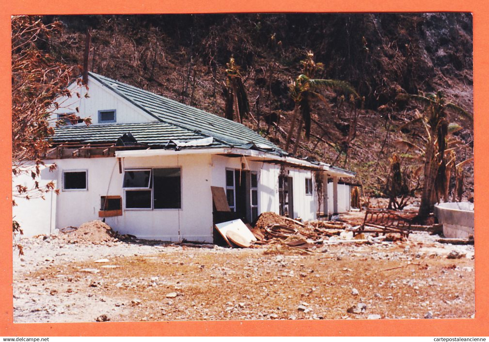 16244 / WALLIS et FUTUNA Habitation après Cyclone 1990s Photographie 15x10cm