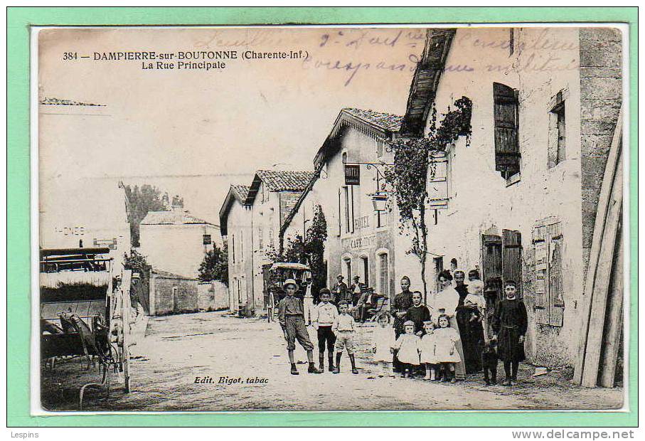 17 - DAMPIERRE sur BOUTONNE --  La rue Principale