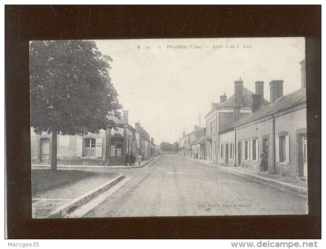 18 argent sur sauldre avenue de la gare édit. roblin , café vhollet , animée