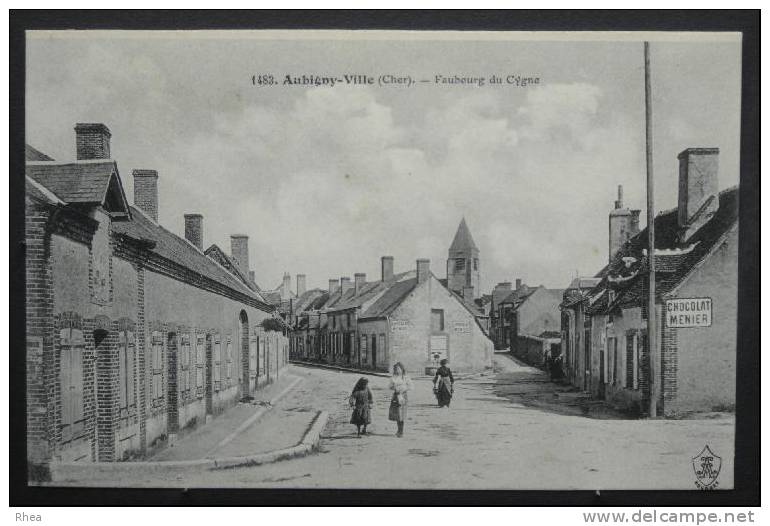 18 Aubigny-sur-Néré 1483. Aubigny-Ville (Cher) - Faubourg Cygne faubourg du cygne pub D18D K18015K C18015C RH006452