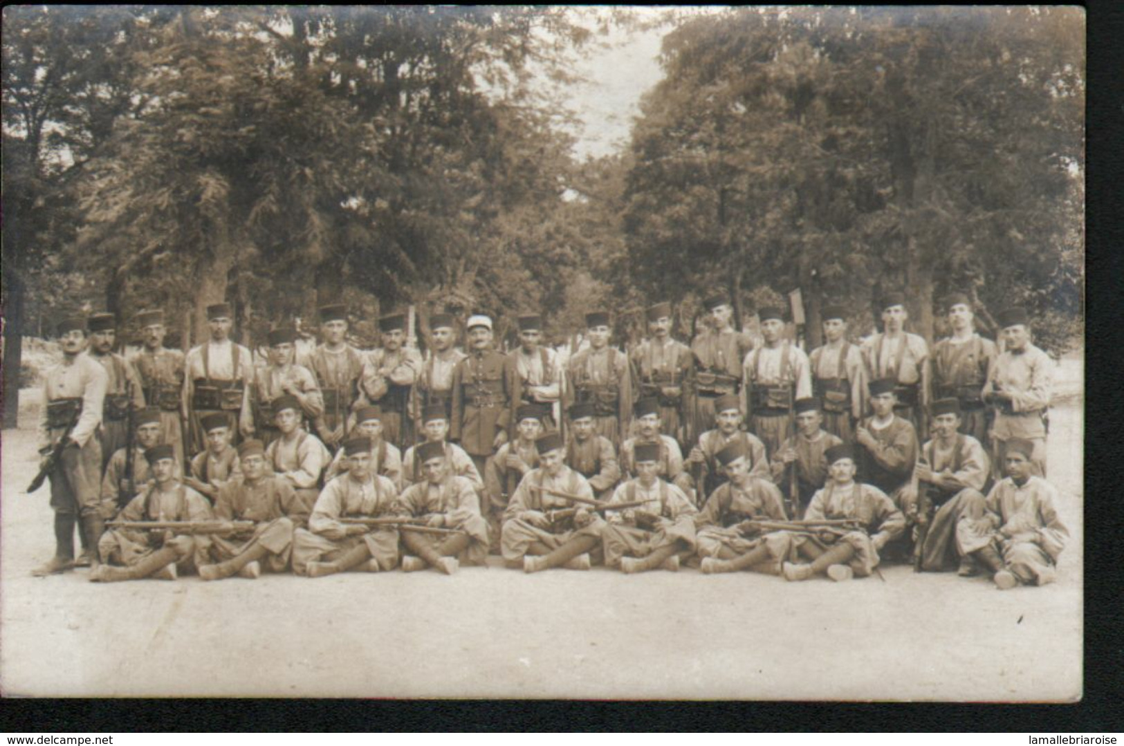 18, Brinon sur Sauldre, carte-Photo tirée d'une archive concernant un habitant de Brinon sur Sauldre, militaires