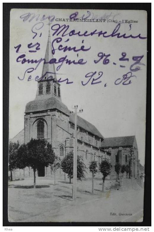 18 Châteaumeillant eglise    D18D  K18057K  C18057C RH026202