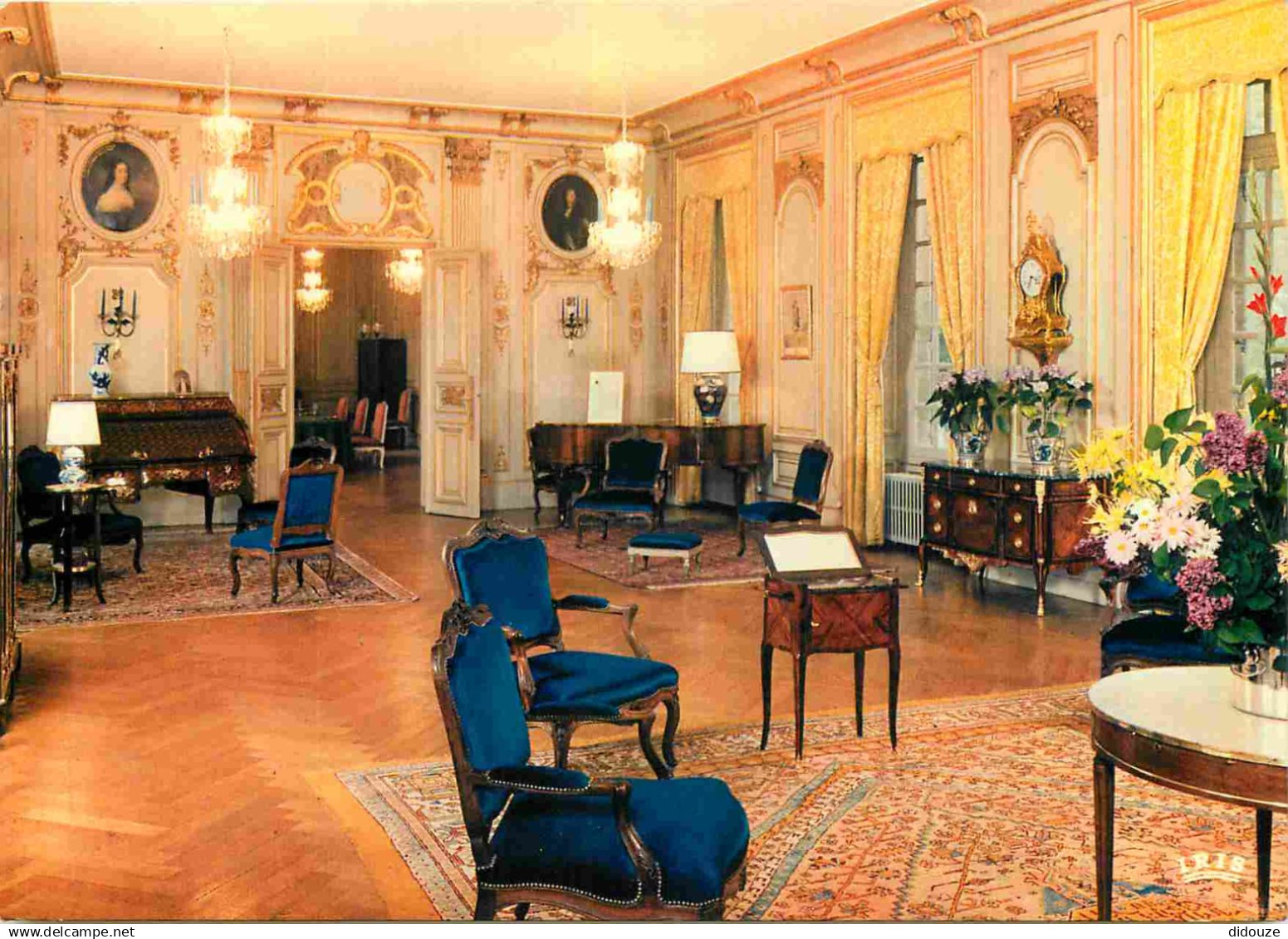 18 - Chateauneuf sur Cher - intérieur du Château - Grand Salon - CPM - Voir Scans Recto-Verso