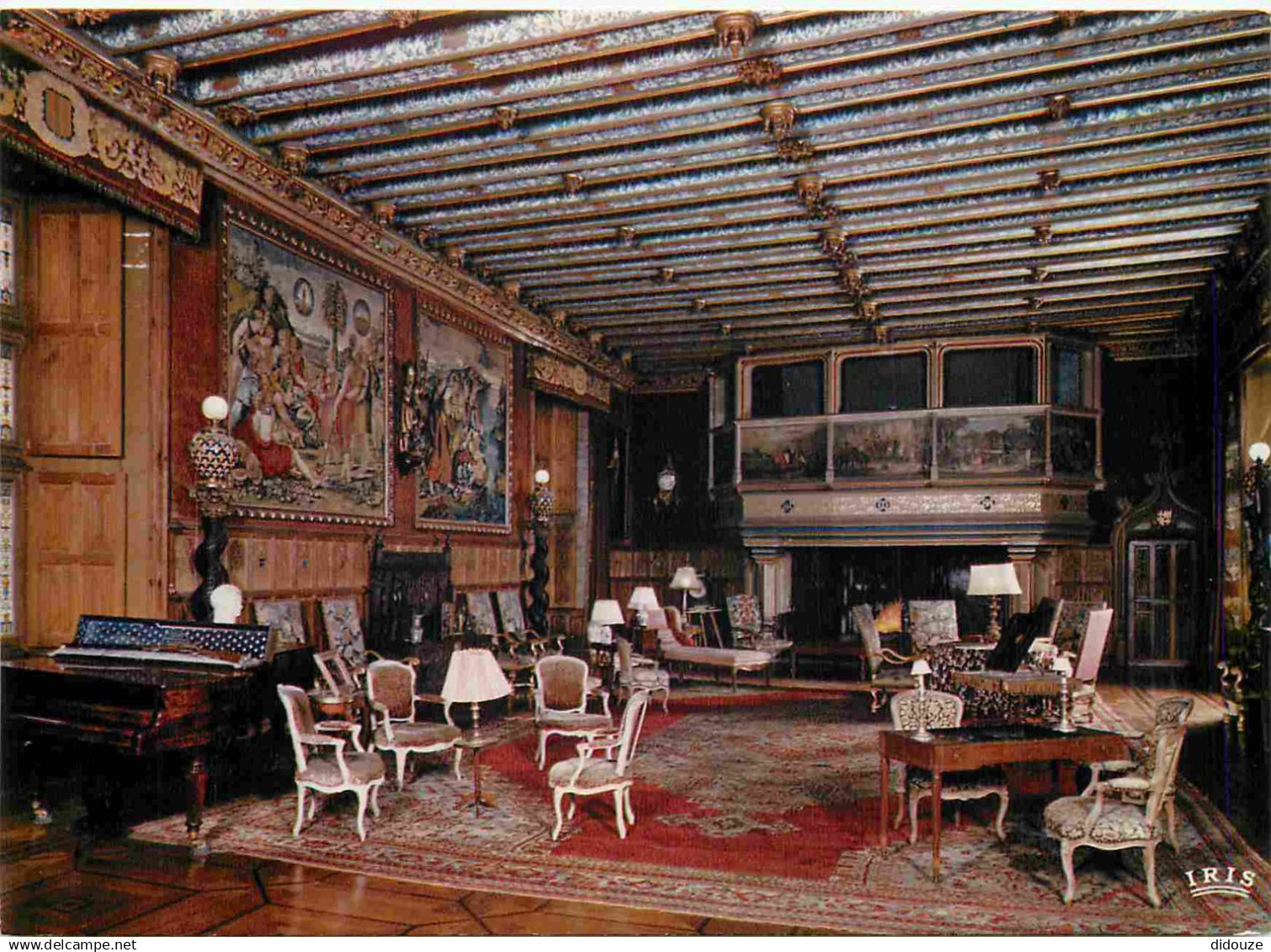 18 - Meillant - intérieur du Château - Le salon - CPM - Carte Neuve - Voir Scans Recto-Verso