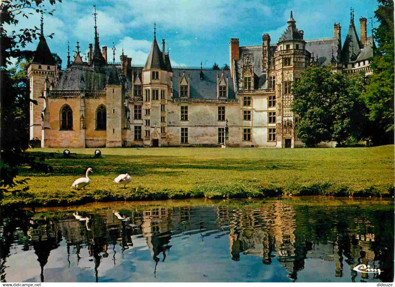 18 - Meillant - Le Château - Cygnes - CPM - Voir Scans Recto-Verso