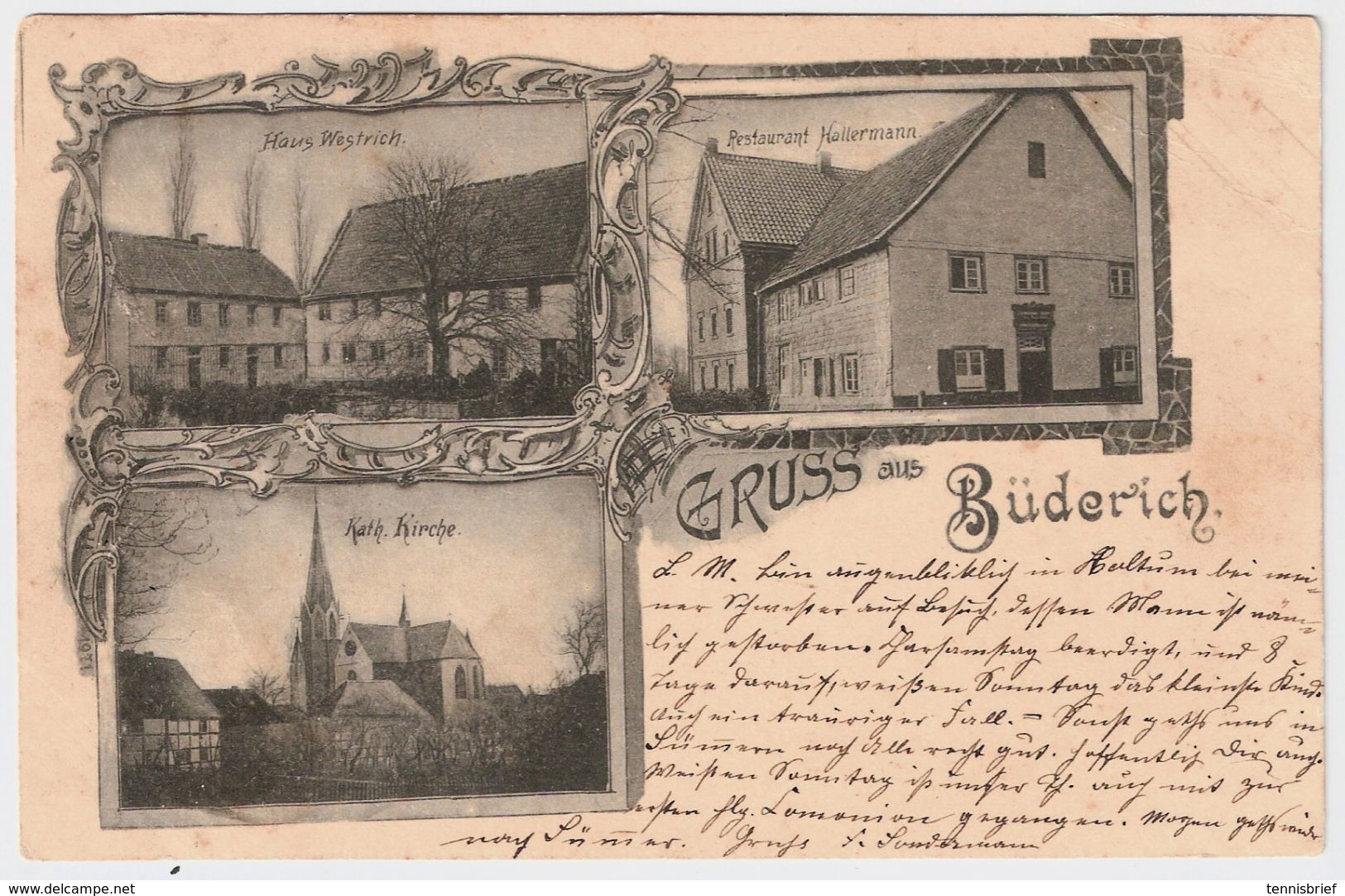 1899 " Büderich " -Meerbusch  Stadt-Teil ,  mit Restaurant  , #7431