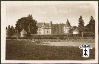 19 Arnac-Pompadour - POMPADOUR (Corrèze) - Le Château et l'Hippodrome - sépia