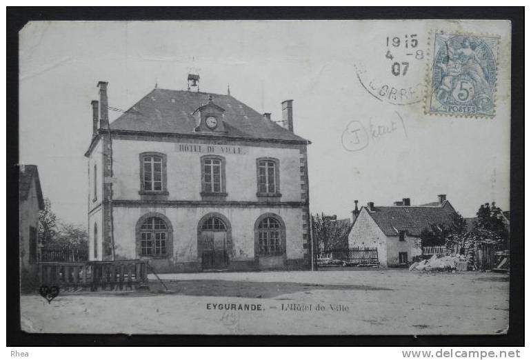 19 Eygurande mairie hotel de ville    D19D  K19080K  C19080C RH029405